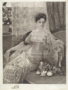 Bez názvu (Dívka na gauči) od Frederick W. Freer