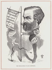 Harrison Ainsworth, životopisec Jacka Shepparda od Frederick Waddy