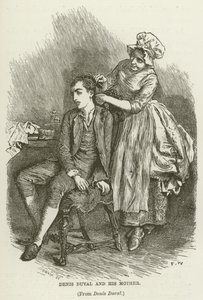 Denis Duval a jeho matka od Frederick Walker