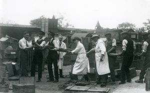 20 stop dlouhý Python nese jedenáct členů Zoologické společnosti, Londýnská zoo, červen 1925 od Frederick William Bond