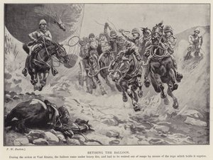 Stažení balónu (litho) od Frederick William Burton
