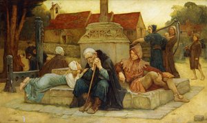 Zákaz vycházení zpoplatňuje Knell of the Parting Day, 1912 od Frederick William Davis