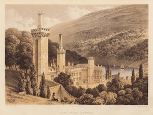 Place House, Cornwall (akvatinta) od Frederick William Hulme