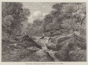 The Strid, Wharfdale, Yorkshire od Frederick William Hulme