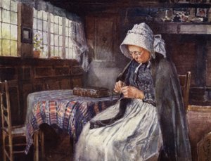 Chata Anne Hathawayové, interiér od Frederick William Newton Whitehead