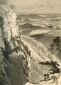 „Chattanooga a Tennessee z Lookout Mountain“, 1872.