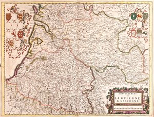 Guyenne, Gaskoňsko, Francie od Frederick de Wit