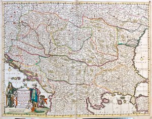 Maďarsko, Bosna a Hercegovina, Chorvatsko, Srbsko, Bulharsko, Rumunsko, Černá Hora, Albánie, Makedonie, Severní Řecko. od Frederick de Wit