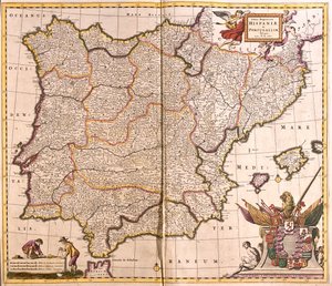 Španělsko a Portugalsko od Frederick de Wit