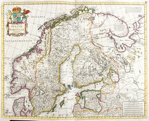Švédsko, Norsko, Finsko, Estonsko, Severozápadní federální okruh Ruska. od Frederick de Wit