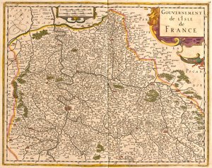 Île-de-France, Francie od Frederick de Wit