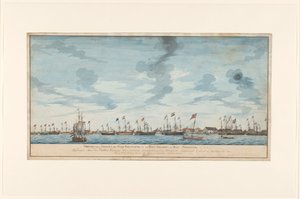 Pohled na město Paramaribo od Frederik Jägerschiöld (signed by artist)