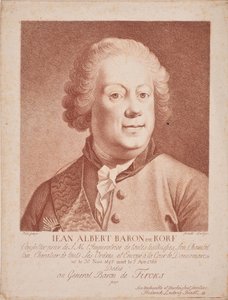 Portrét barona Johanna Albrechta von Korff 1697-1766, polovina 18. stol.