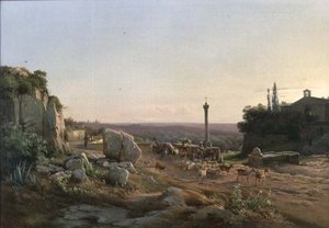 Nedaleko studny, Tivoli, nedaleko Říma od Frederik Rohde