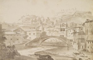Vídeň, nedaleko Lyonu. Pont Saint-Martin nad floden Gére. TELEVIZE. Převorství Saint-Martin, t.h. Porte de la Rochette a slottet Pipet