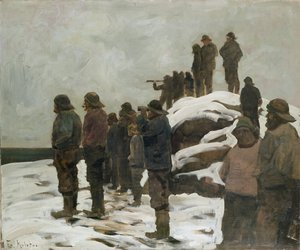 Rybáři (olej na plátně)