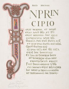 Osvětlený list s iniciálou I, 1830-62.