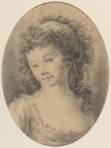 Portrét dívky od French 18th Century