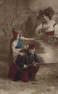 Voják je veden Liberty a myslí na domov (tónovaná fotografie) od French Photographer