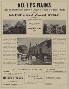 Aix-les-Bains, setkání aristokracie z Francie a zahraničí a elity pařížské společnosti (č/b foto) od French Photographer