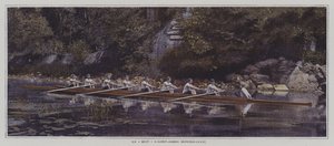 Osmička ve veslařském klubu Saint James ve Francii (barevná fotografie) od French Photographer