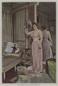 Anna Thibault, francouzská zpěvačka v La Scala, Paříž, doma (barevné foto) od French Photographer