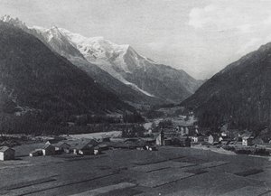 Argentieres a Mont Blanc (čb fotografie) od French Photographer