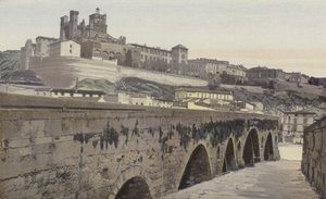 Beziers, Starý most a kostel Saint-Nazaire (bývalá katedrála) od French Photographer