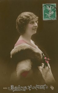 Bonne Annee. Francouzská pohlednice Šťastný nový rok odeslaná v roce 1913. od French Photographer