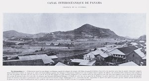 Panamský mezioceánský průplav, Culebra Works (černobílá fotografie) od French Photographer