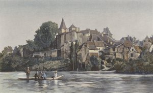 Carennac, Přehled města na levém břehu Lotu od French Photographer