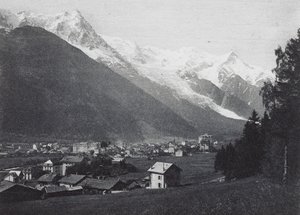 Chamonix a Mont Blanc (čb fotografie) od French Photographer