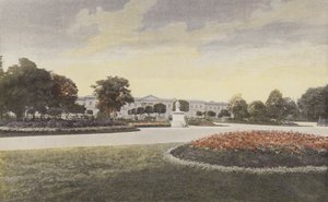 Compiegne, fasáda paláce v malém parku od French Photographer