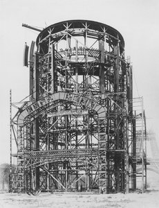Výstavba Grand Dome Central pro výstavu Universelle, Paříž, 1888 od French Photographer