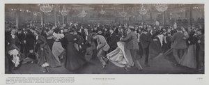 Tanec v Moulin de la Galette, Paříž (č/b foto) od French Photographer