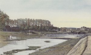 Dax, LAdour proti proudu od Pont de Ville od French Photographer