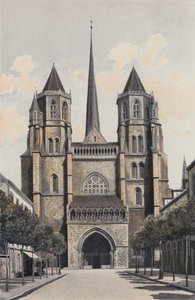 Dijon, Cathedrale Saint-Benign, Facade O od French Photographer