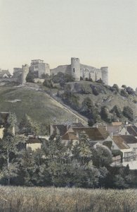 Druyes, zámek, pohled z jezera od French Photographer