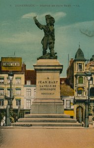 Dunkerque - Socha Jean Bart. Pohlednice odeslána v roce 1913. od French Photographer
