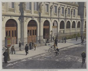 Konec školního dne ve čtyři hodiny, Lycee Janson de Sailly, Paříž (barevné foto) od French Photographer