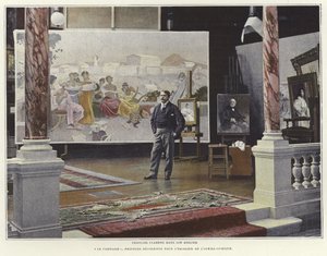 Francois Flameng ve své dílně od French Photographer