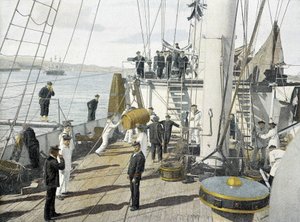 Francouzské námořnictvo, konec 19. století: Jídlo - Bibl. des Arts deco. od French Photographer