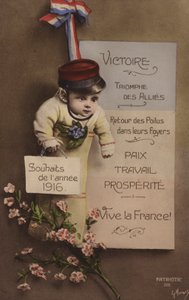 Francouzské novoroční přání, 1916 od French Photographer