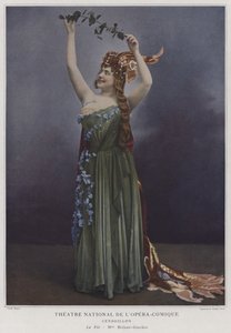 Georgette Brejean-Graviere jako víla v Cendrillonu (barevné foto) od French Photographer