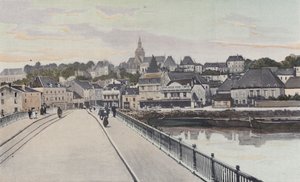 Gray, Vue generale, převzato z břehu Saone od French Photographer