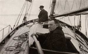 Hilaire Belloc ve své lodi od French Photographer