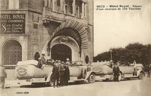 Hotel Royal, Metz, Francie (černobílá fotografie) od French Photographer