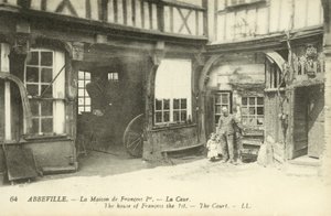 Dům krále Františka I., Abbeville (černobílá fotografie) od French Photographer