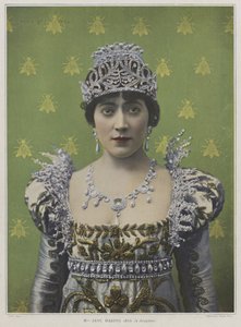 Jane Hading jako Josephine v Plus que Reine (barevné foto)