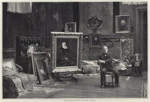 Jean-Joseph Benjamin-Constant ve své dílně od French Photographer